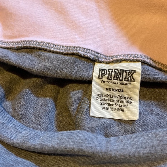 Victoria's Secret PINK Grey and Pink Leggings - Picture 4 of 4